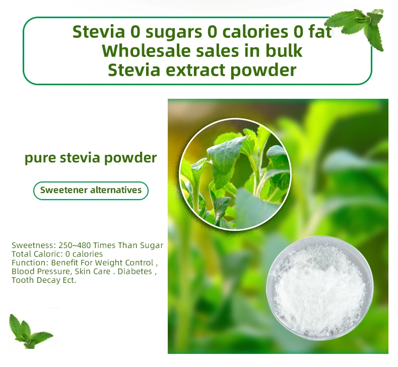 Natural Sweetener Stevia Extract Powder Organic Stevia Extract Stevioside /High Quality Stevia Leaf Extract Using for Beverage and Drinks